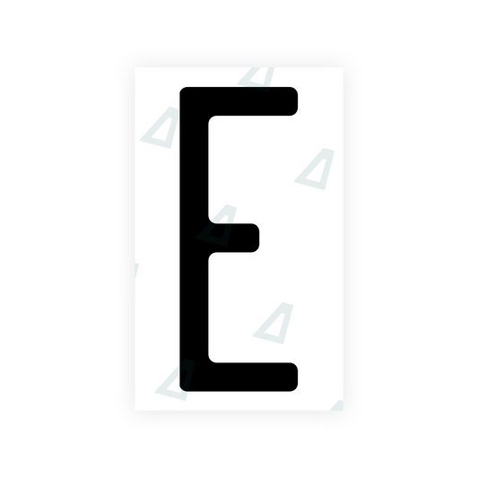 Nanofilm Ecoslick™ for US (New Jersey - 2) license plates - Symbol "E" luxsuede