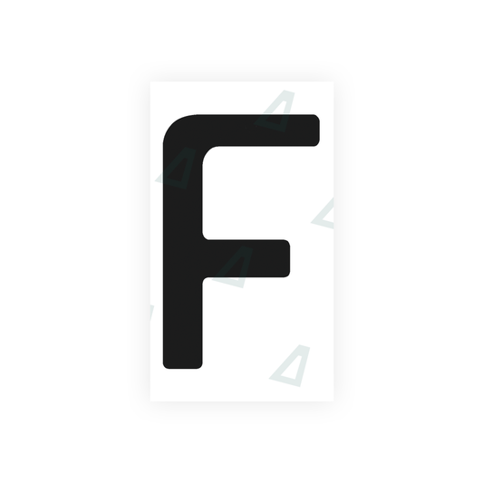 Nanofilm Ecoslick™ for argentina license plates - Symbol "F" luxsuede