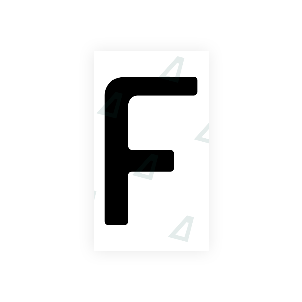 Nanofilm Ecoslick™ for аrmenia number plates - Symbol "F" luxsuede