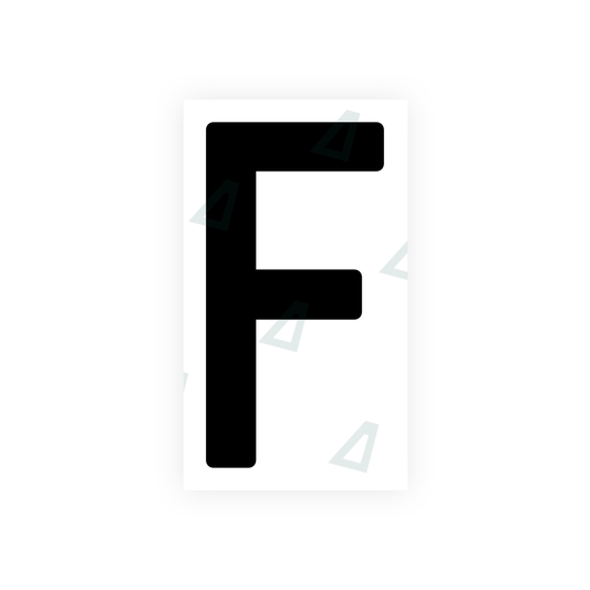 Nanofilm Ecoslick™ for Indian license plates - Symbol "F" luxsuede