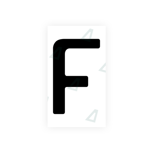 Nanofilm Ecoslick™ for german (wide) number plates - Symbol "F" luxsuede