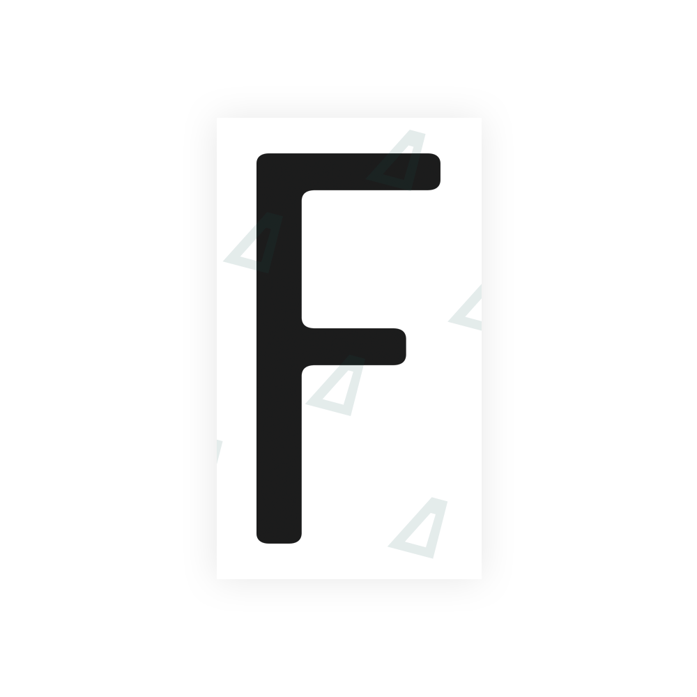 Nanofilm Ecoslick™ for US (California) license plates - Symbol "F" luxsuede