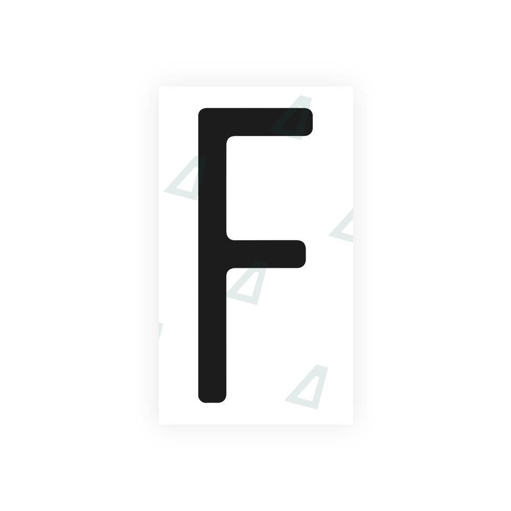 Nanofilm Ecoslick™ for US (Florida) license plates - Symbol "F" luxsuede