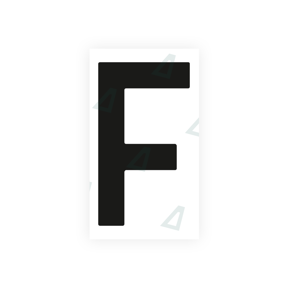 Nanofilm Ecoslick™ for dutch license plates - Symbol "F" luxsuede