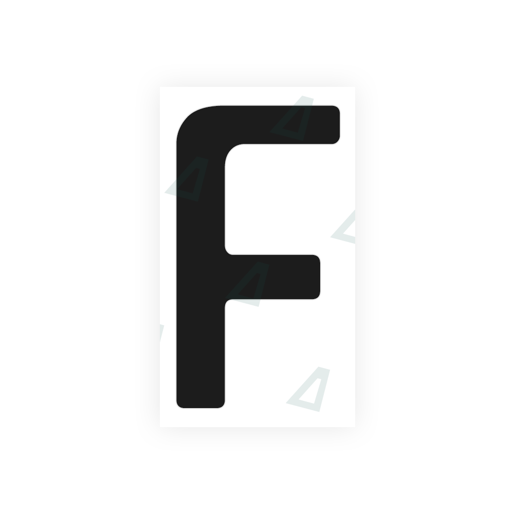 Nanofilm Ecoslick™ for german (standard) number plates - Symbol "F" luxsuede