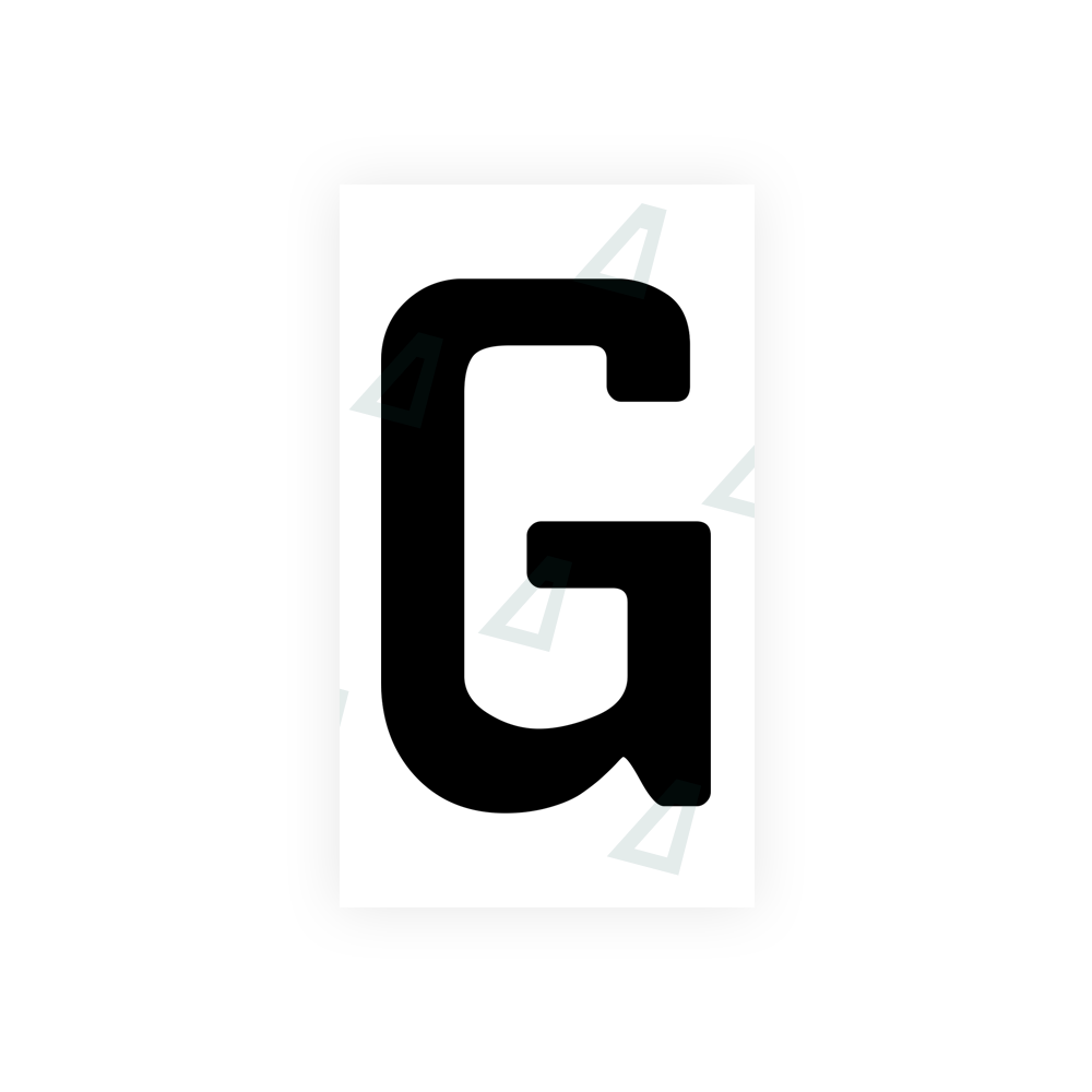 Nanofilm Ecoslick™ for uzbekistan number plates - Symbol "G" luxsuede