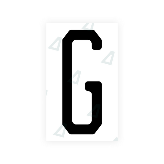 Nanofilm Ecoslick™ for US (New Jersey - 2) license plates - Symbol "G" luxsuede