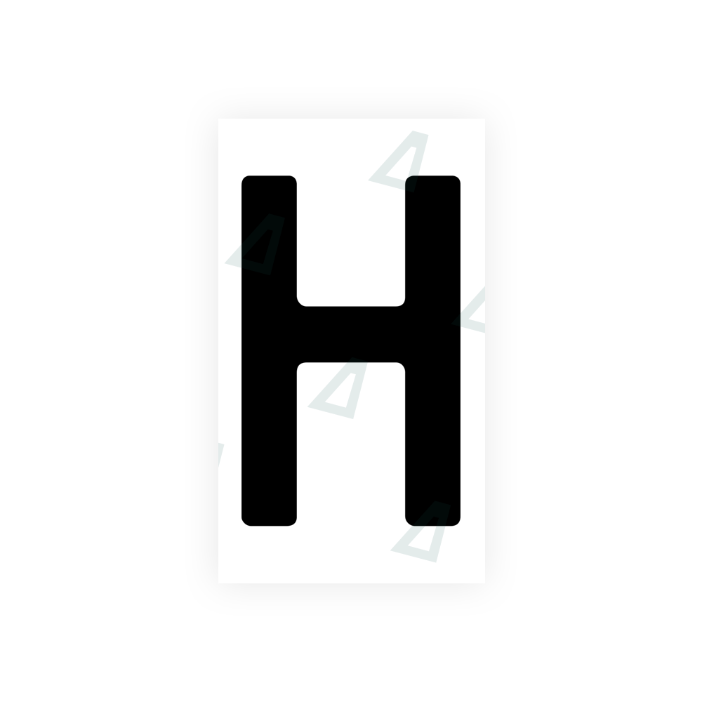 Nanofilm Ecoslick™ for german (wide) number plates - Symbol "H" luxsuede