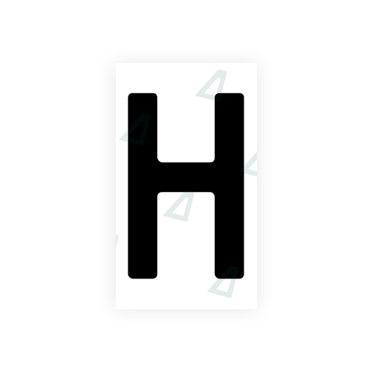 Nanofilm Ecoslick™ for german (wide) number plates - Symbol "H" luxsuede