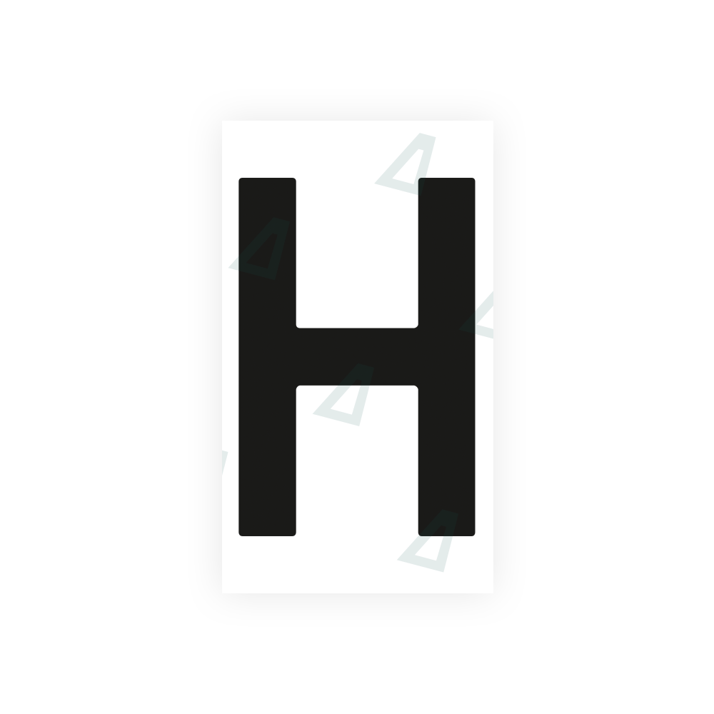 Nanofilm Ecoslick™ for dutch license plates - Symbol "H" luxsuede