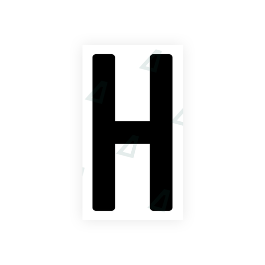 Nanofilm Ecoslick™ for Indian license plates - Symbol "H" luxsuede