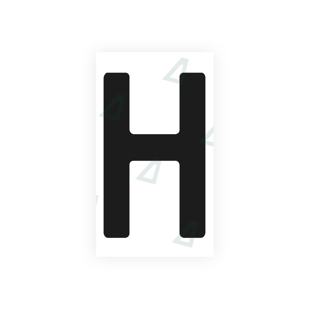 Nanofilm Ecoslick™ for argentina license plates - Symbol "H" luxsuede