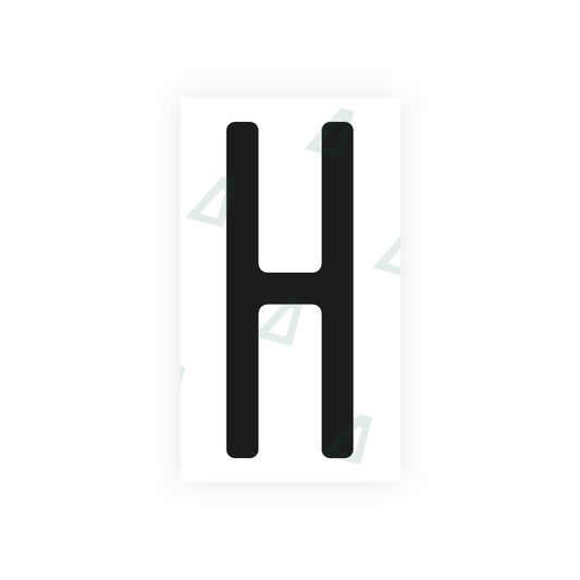 Nanofilm Ecoslick™ for US (Maryland) license plates - Symbol "H" luxsuede