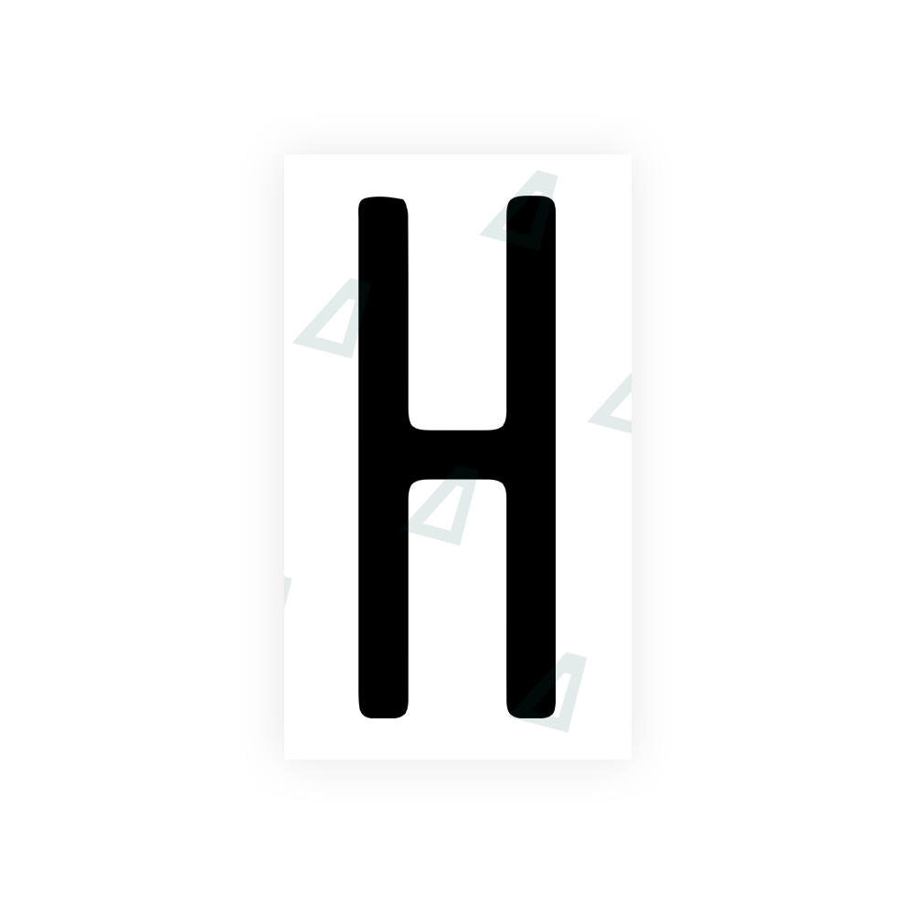 Nanofilm Ecoslick™ for US (Illinois) license plates - Symbol "H" luxsuede