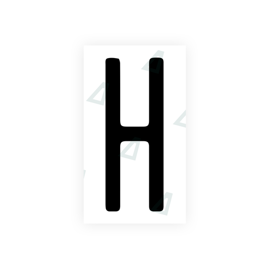 Nanofilm Ecoslick™ for US (Illinois) license plates - Symbol "H" luxsuede