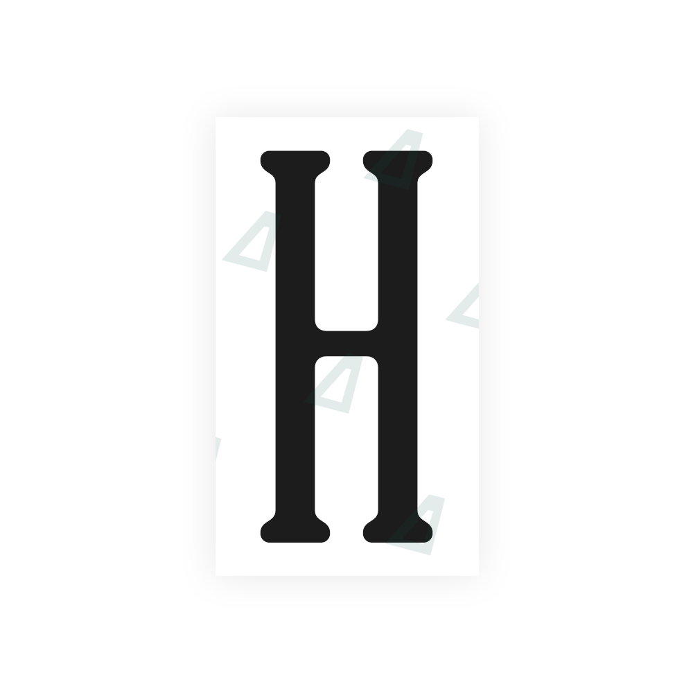 Nanofilm Ecoslick™ for US (Virginia) license plates - Symbol "H" luxsuede