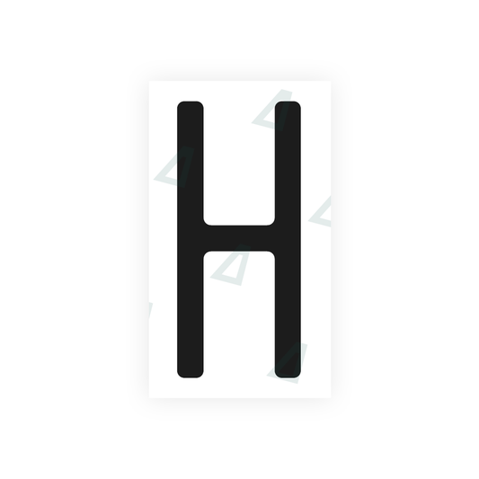 Nanofilm Ecoslick™ for US (Massachusetts) license plates - Symbol "H" luxsuede