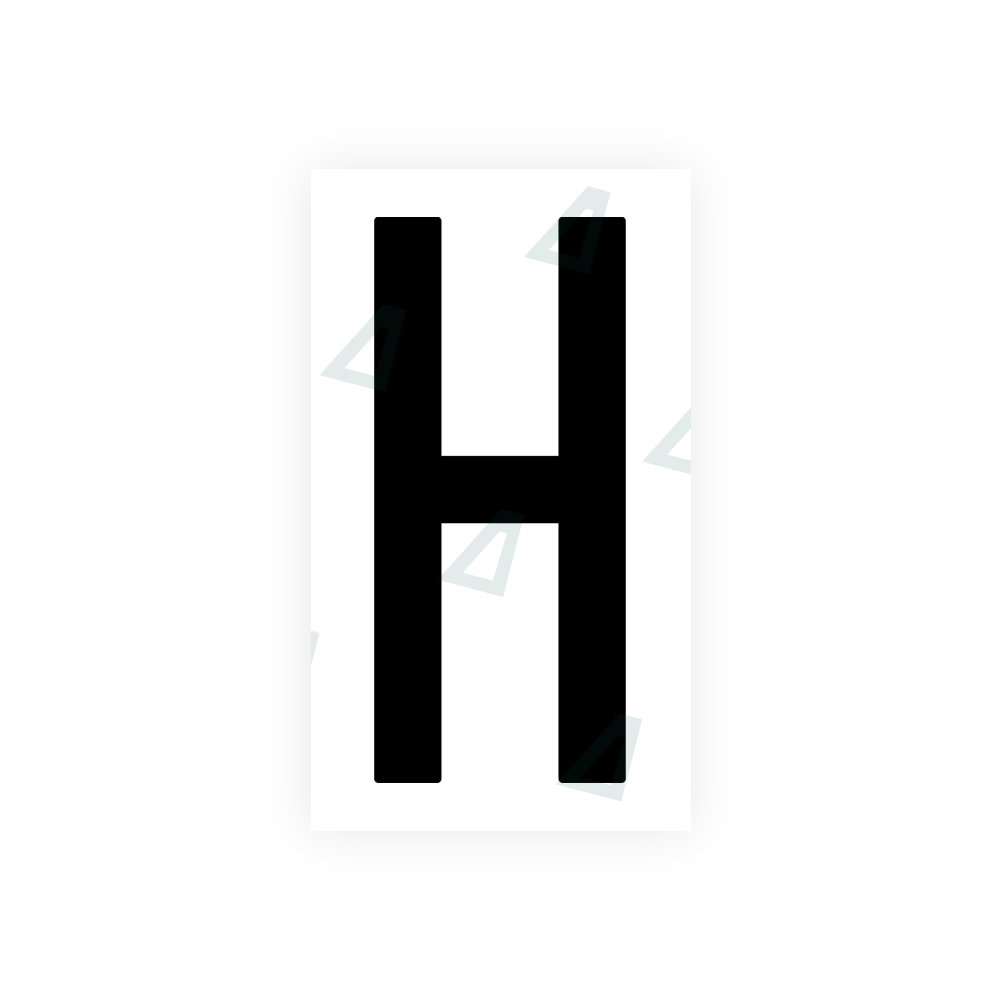 Nanofilm Ecoslick™ for US (New Jersey) license plates - Symbol "H" luxsuede