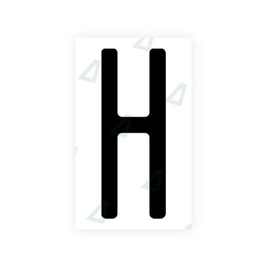 Nanofilm Ecoslick™ for US (New Jersey - 2) license plates - Symbol "H" luxsuede