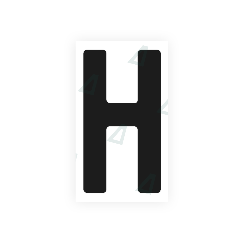 Nanofilm Ecoslick™ for german (standard) number plates - Symbol "H" luxsuede