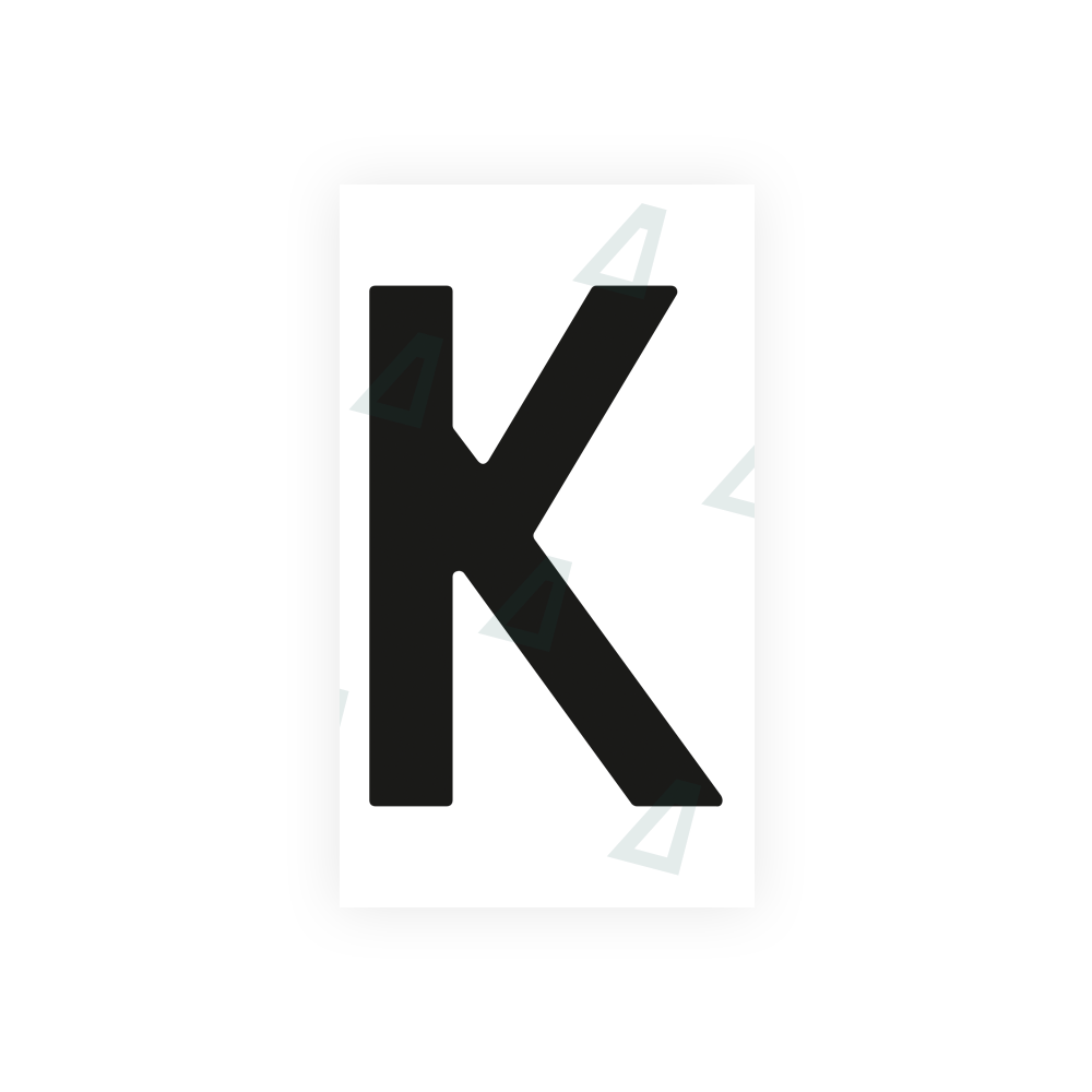 Nanofilm Ecoslick™ for dutch license plates - Symbol "K" luxsuede