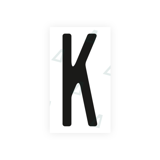 Nanofilm Ecoslick™ for US (Ohio 2013) license plates - Symbol "K" luxsuede