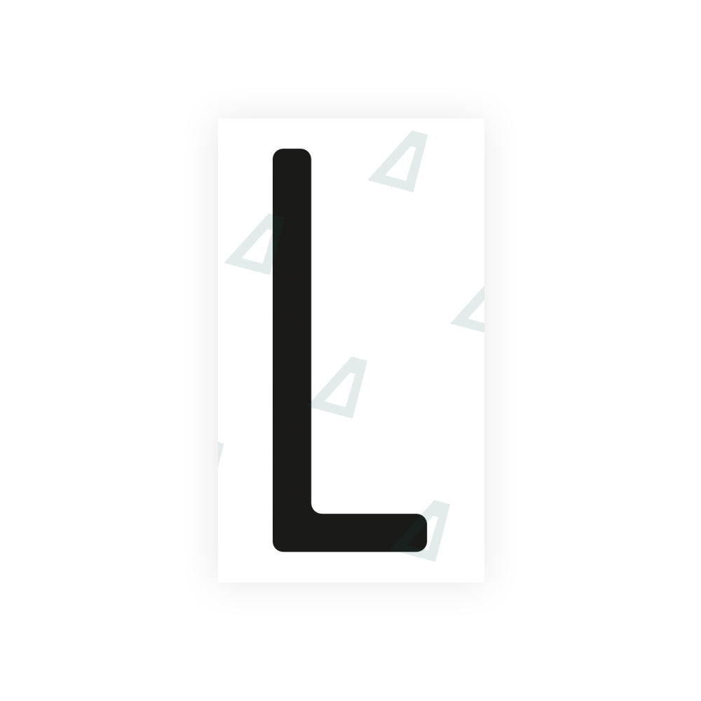 Nanofilm Ecoslick™ for US (Ohio 2013) license plates - Symbol "L" luxsuede