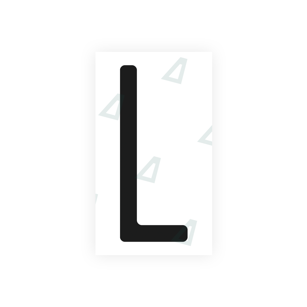 Nanofilm Ecoslick™ for US (North Carolina) license plates - Symbol "L" luxsuede