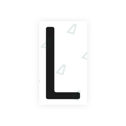 Nanofilm Ecoslick™ for US (California) license plates - Symbol "L" luxsuede