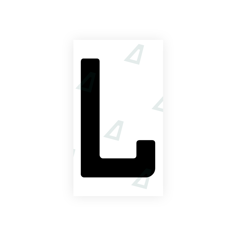 Nanofilm Ecoslick™ for german (wide) number plates - Symbol "L" luxsuede