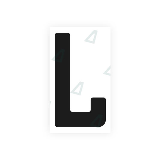 Nanofilm Ecoslick™ for german (standard) number plates - Symbol "L" luxsuede