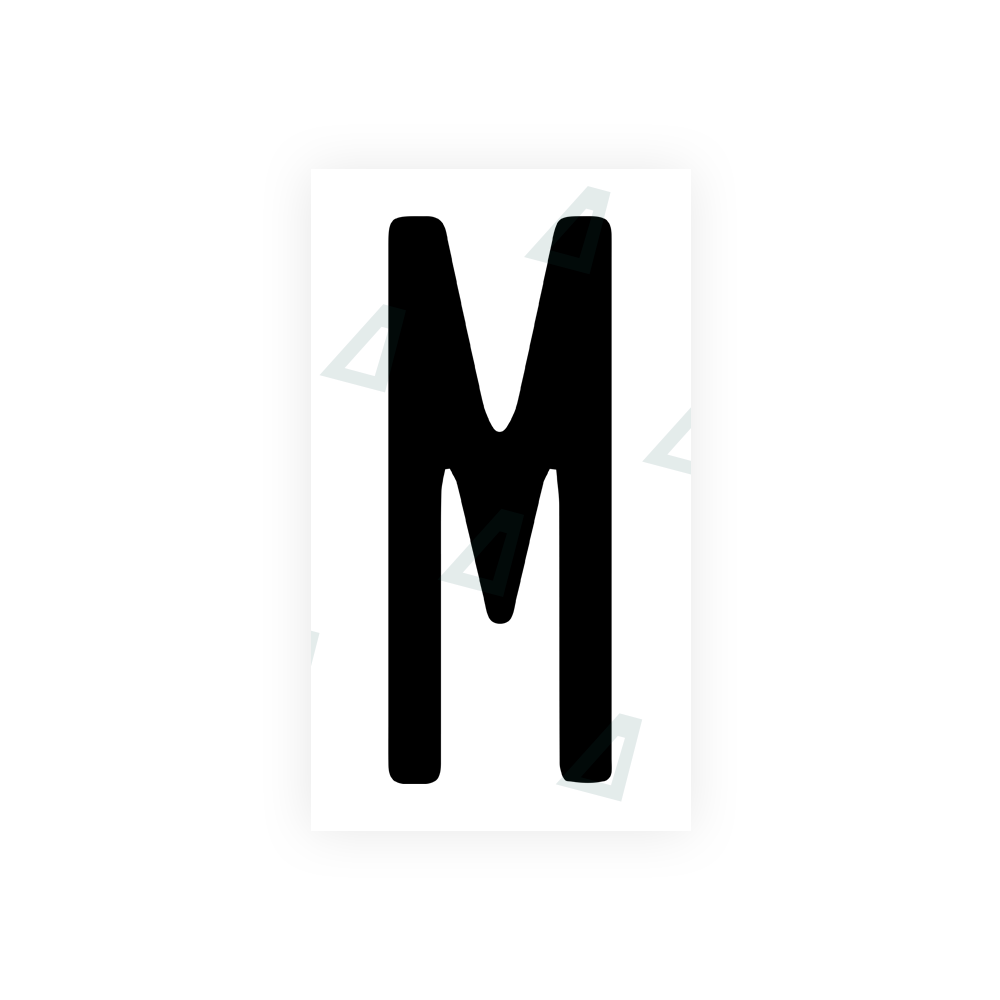 Nanofilm Ecoslick™ for US (Illinois) license plates - Symbol "M" luxsuede