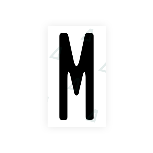 Nanofilm Ecoslick™ for US (Illinois) license plates - Symbol "M" luxsuede