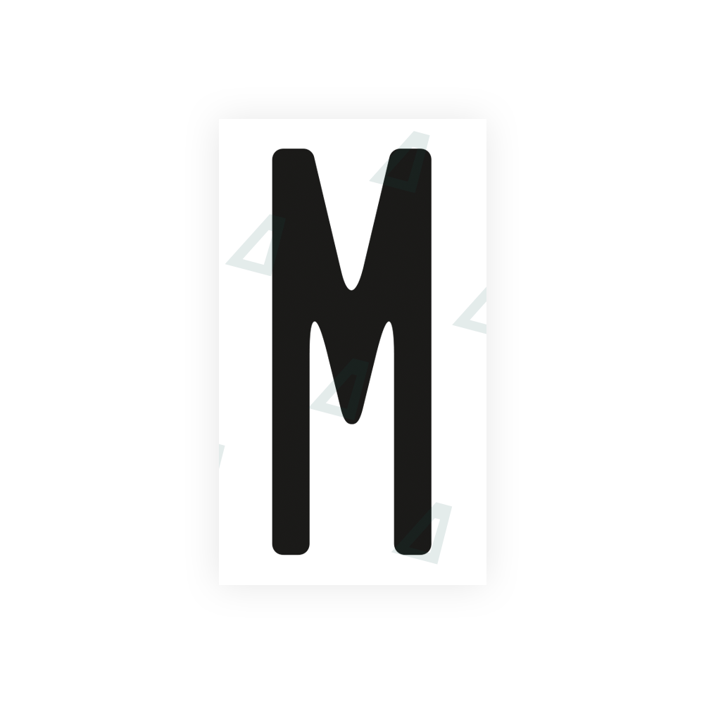 Nanofilm Ecoslick™ for US (Ohio 2013) license plates - Symbol "M" luxsuede