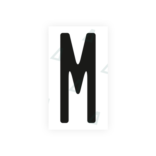 Nanofilm Ecoslick™ for US (Ohio 2013) license plates - Symbol "M" luxsuede