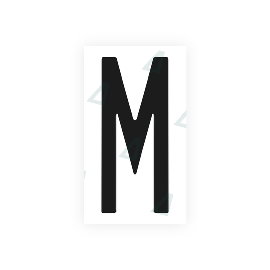 Nanofilm Ecoslick™ for US (New York 2001) license plates - Symbol "M" luxsuede