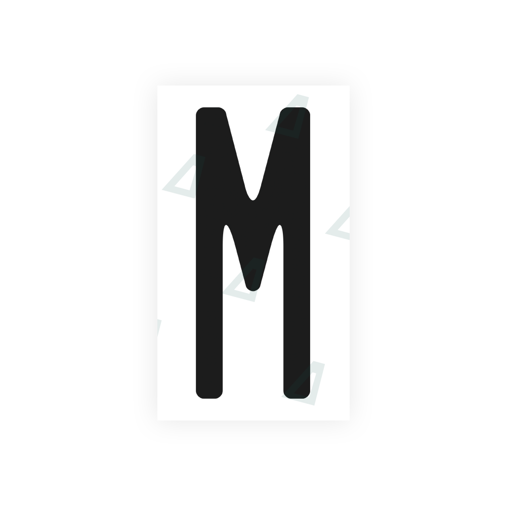 Nanofilm Ecoslick™ for US (Washington State) license plates - Symbol "M" luxsuede