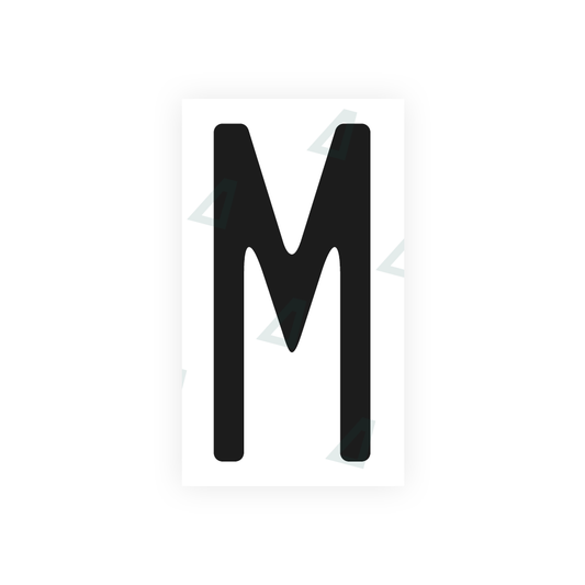 Nanofilm Ecoslick™ for US (Massachusetts) license plates - Symbol "M" luxsuede