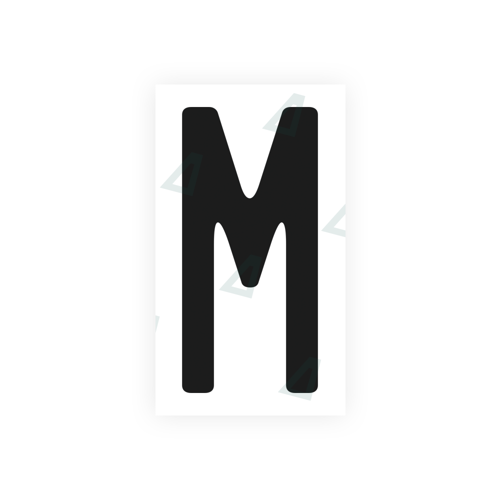 Nanofilm Ecoslick™ for US (California) license plates - Symbol "M" luxsuede