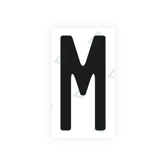 Nanofilm Ecoslick™ for US (California) license plates - Symbol "M" luxsuede