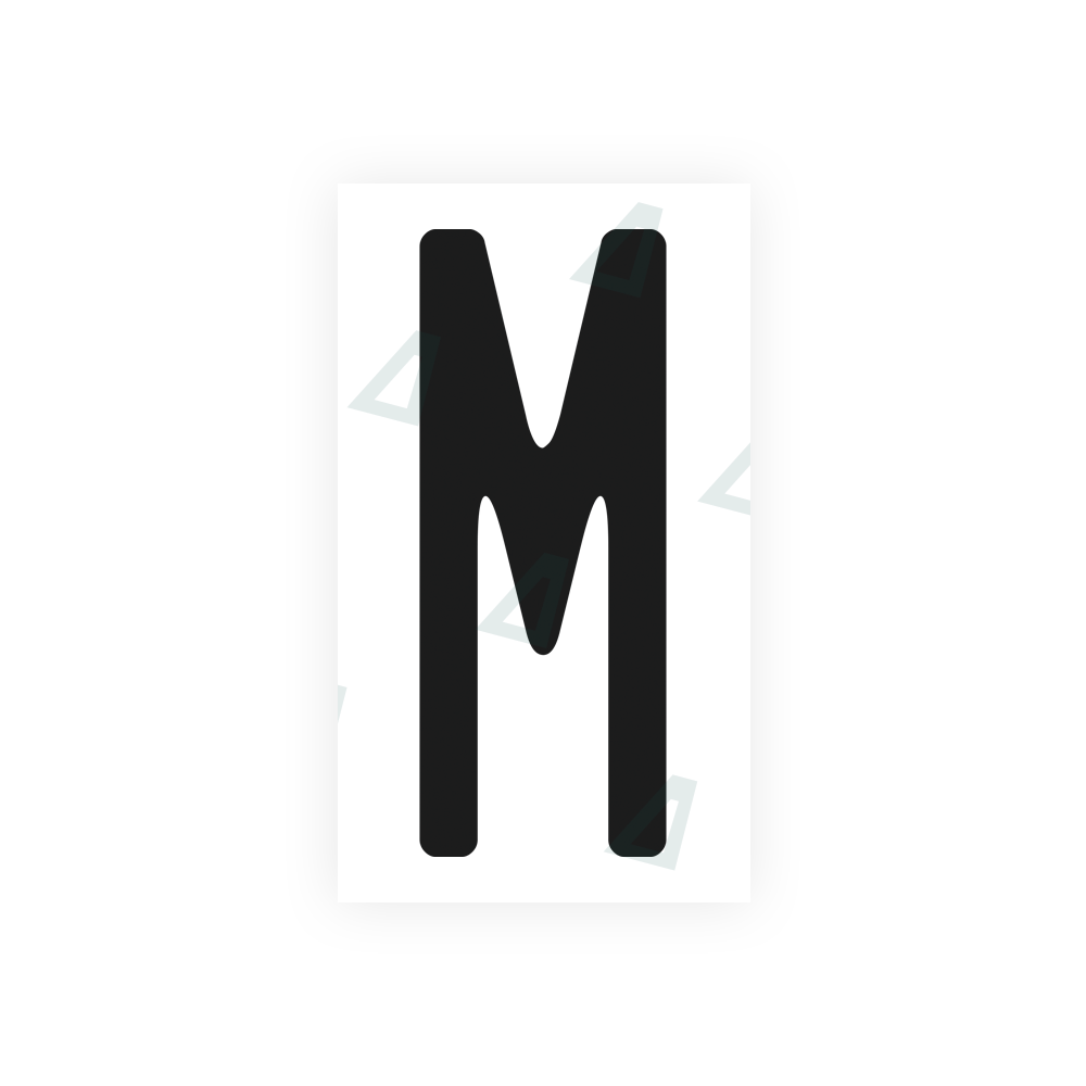 Nanofilm Ecoslick™ for US (North Carolina) license plates - Symbol "M" luxsuede