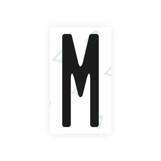 Nanofilm Ecoslick™ for US (North Carolina) license plates - Symbol "M" luxsuede