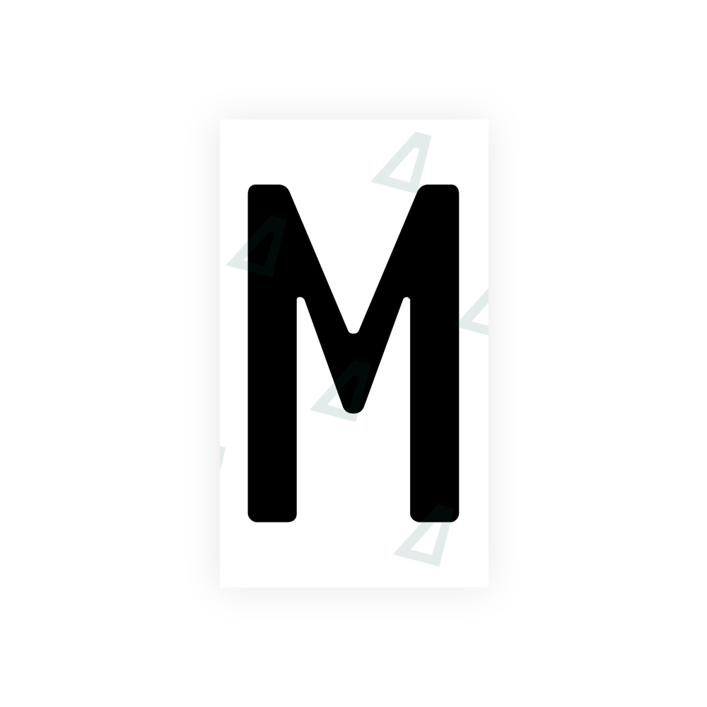 Nanofilm Ecoslick™ for bosnian license plates - Symbol "M" luxsuede