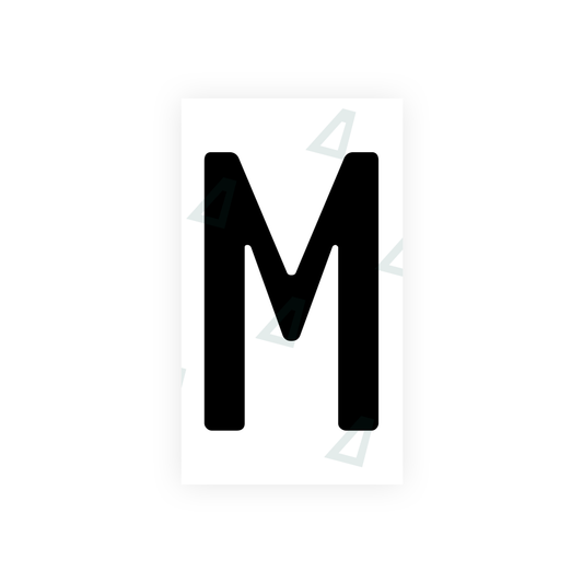 Nanofilm Ecoslick™ for bosnian license plates - Symbol "M" luxsuede