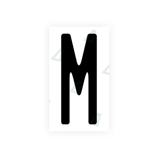 Nanofilm Ecoslick™ for US (Wisconsin) license plates - Symbol "M" luxsuede