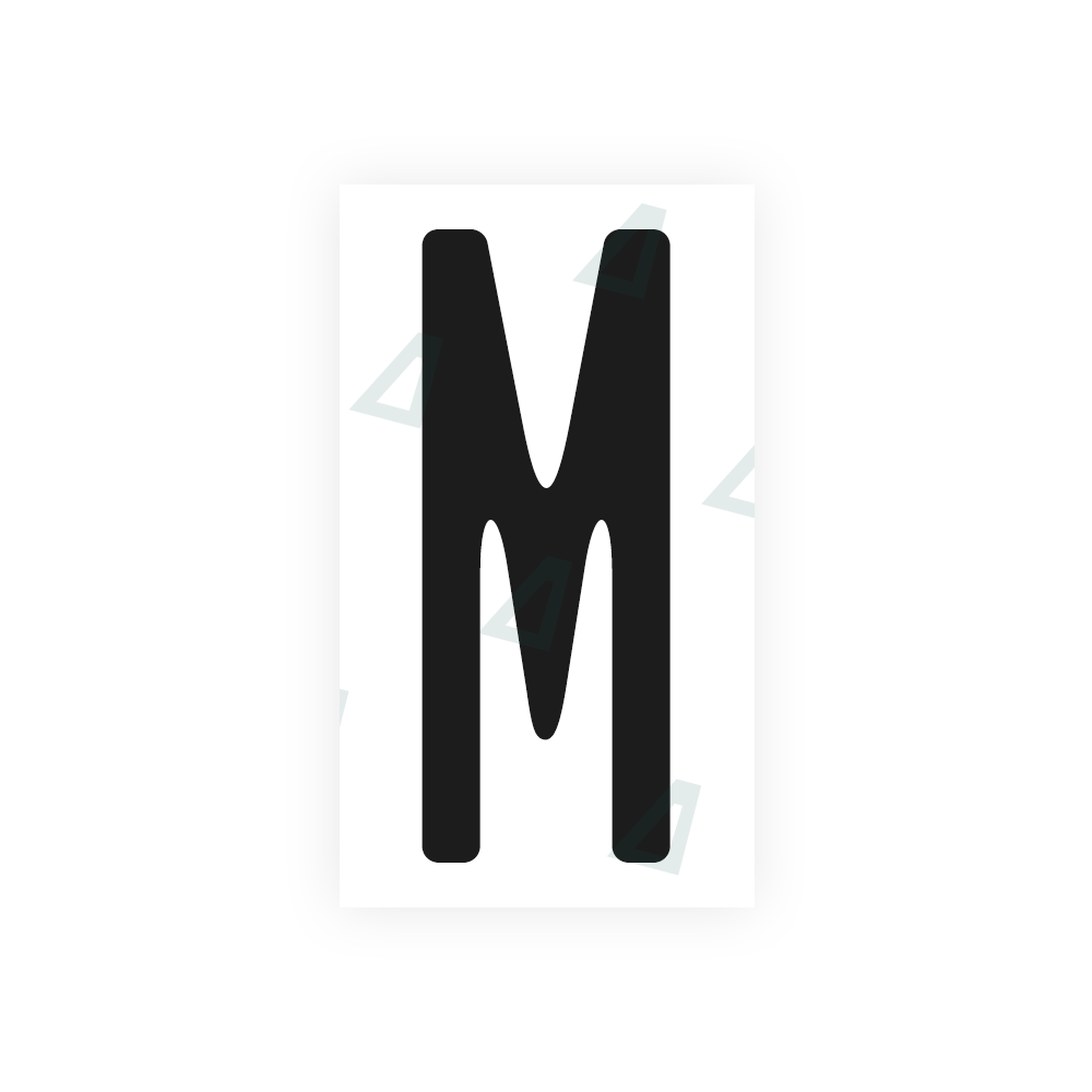 Nanofilm Ecoslick™ for US (Maryland) license plates - Symbol "M" luxsuede