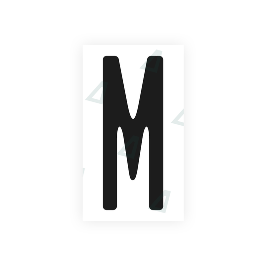 Nanofilm Ecoslick™ for US (Maryland) license plates - Symbol "M" luxsuede