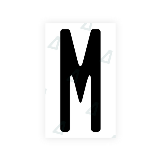 Nanofilm Ecoslick™ for US (New Jersey - 2) license plates - Symbol "M" luxsuede