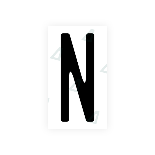 Nanofilm Ecoslick™ for US (Wisconsin) license plates - Symbol "N" luxsuede