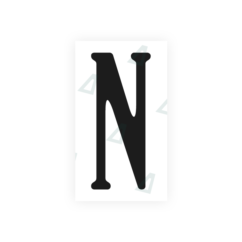 Nanofilm Ecoslick™ for US (Virginia) license plates - Symbol "N" luxsuede